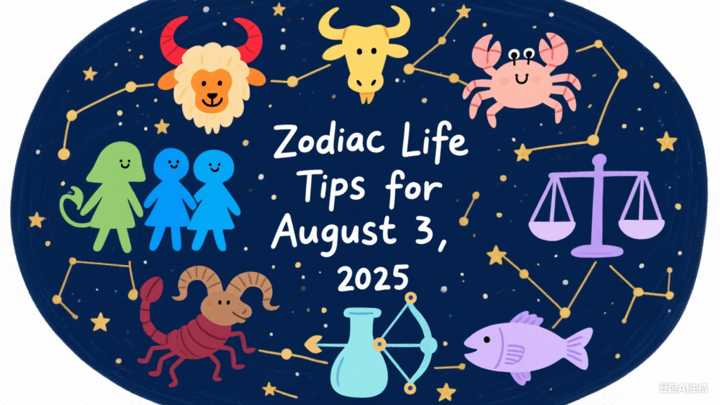 Zodiac Life Tips for August 3, 2025