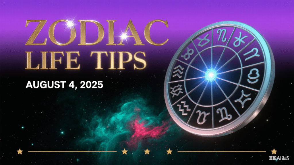 Zodiac Life Tips for August 4, 2025