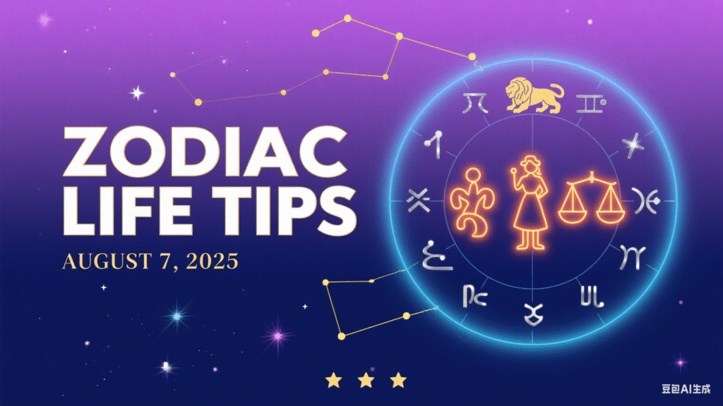 Zodiac Life Tips for August 7, 2025