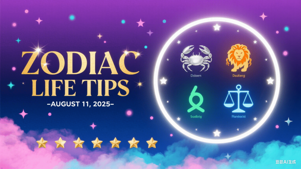 Zodiac Life Tips for August 11, 2025