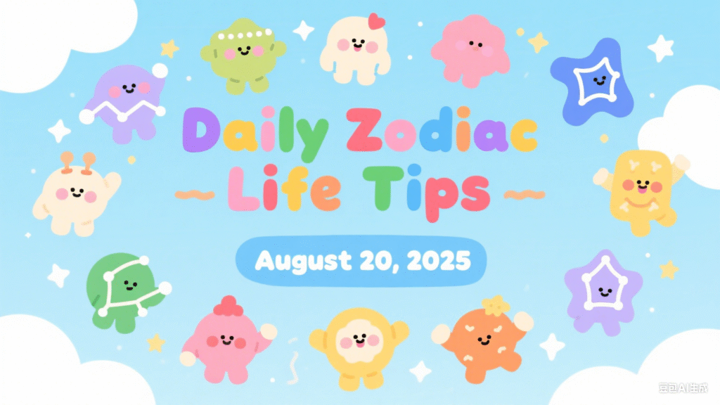 Daily Zodiac Life Tips – August 20, 2025