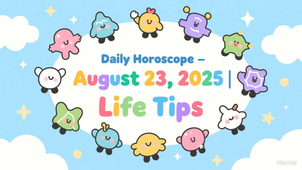 Daily Horoscope – August 23, 2025 | Zodiac Life Tips