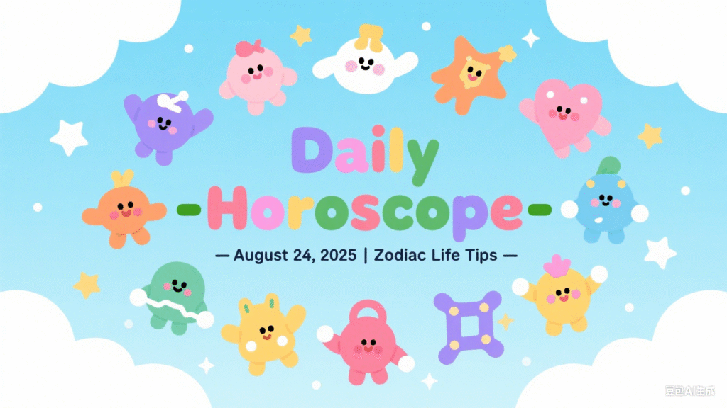Daily Horoscope – August 24, 2025 | Zodiac Life Tips