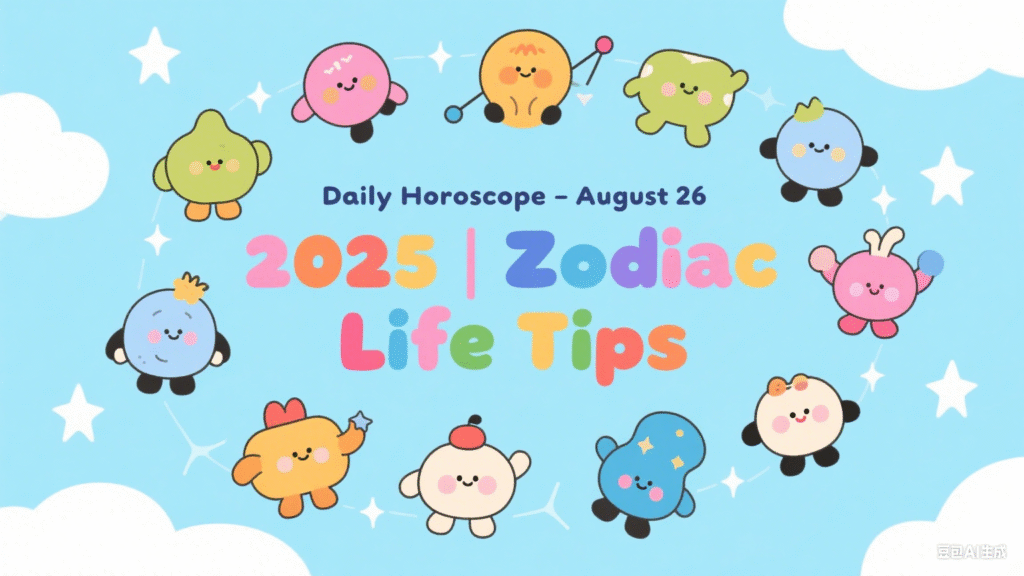 Daily Horoscope – August 26, 2025 | Zodiac Life Tips