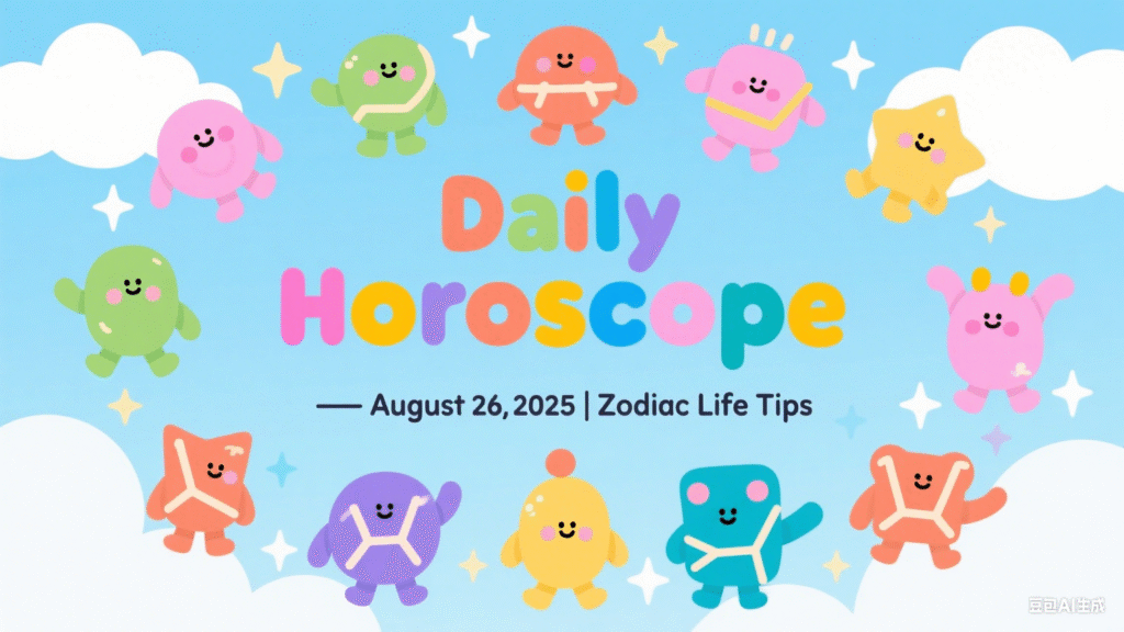 Daily Horoscope – August 26, 2025 | Zodiac Life Tips