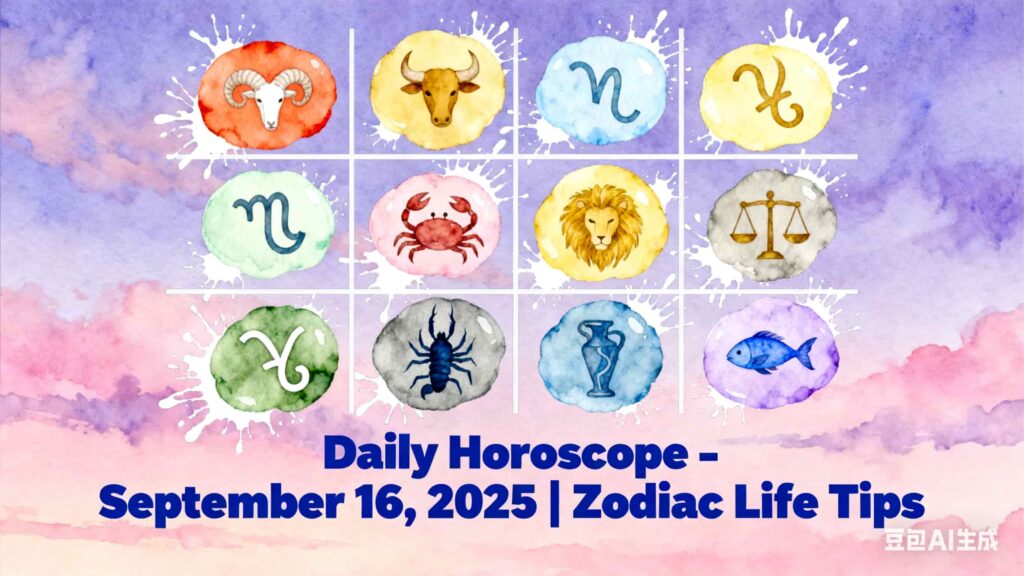 Daily Horoscope – September 16, 2025 | Zodiac Life Tips