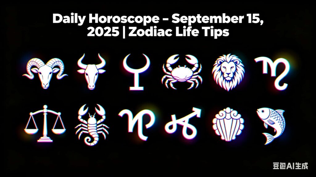 Daily Horoscope – September 15, 2025 | Zodiac Life Tips