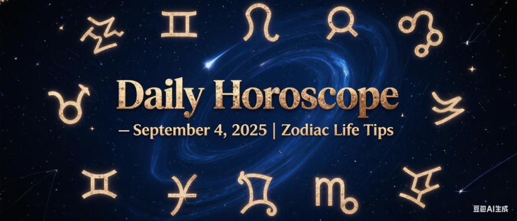 Daily Horoscope – September 4, 2025 | Zodiac Life Tips