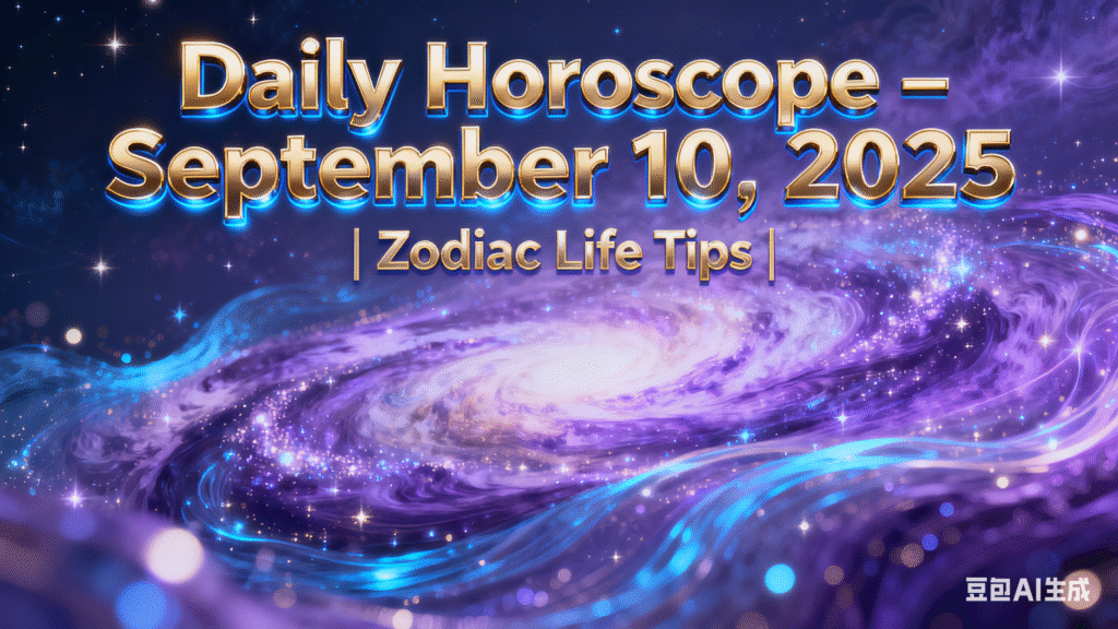 Daily Horoscope – September 10, 2025 | Zodiac Life Tips